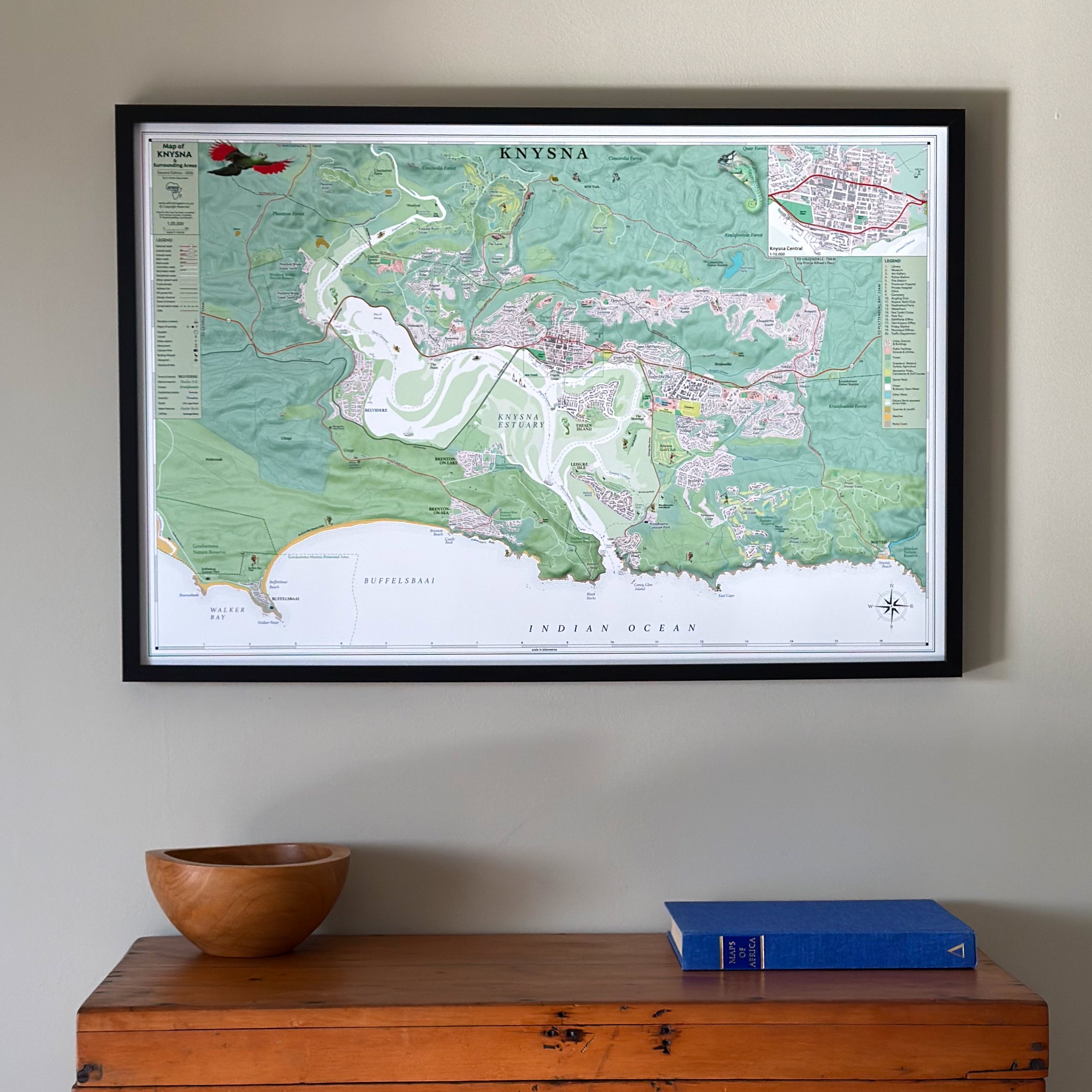 Knysna Large Maps