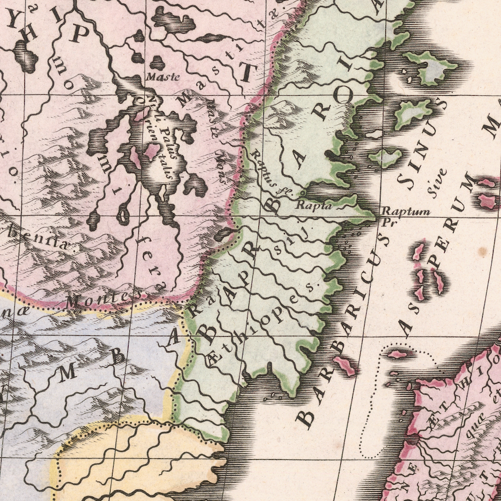1702 Map of Africa by Nicolas Sanson
