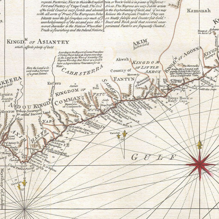1787 Map of Africa by Samuel Bolton