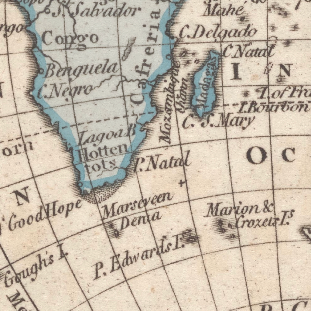 1798 Map of the Old World (Eastern Hemisphere) by William Faden