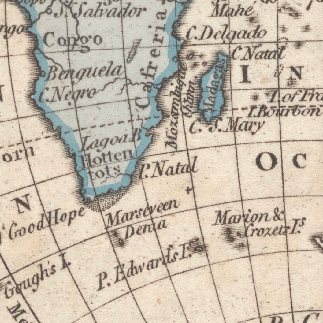 1798 Map of the Old World (Eastern Hemisphere) by William Faden