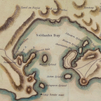 1804 Map of the Coast of Africa from Table Bay to Saldanha Bay by John Barrow