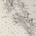 1871 Admiralty Chart (No 2091) of the west coast of Africa from Table Bay to Donkin Bay