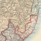 1891 Map of South Africa by JC Juta & Co