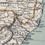 1899 Map of South Africa by George Walker