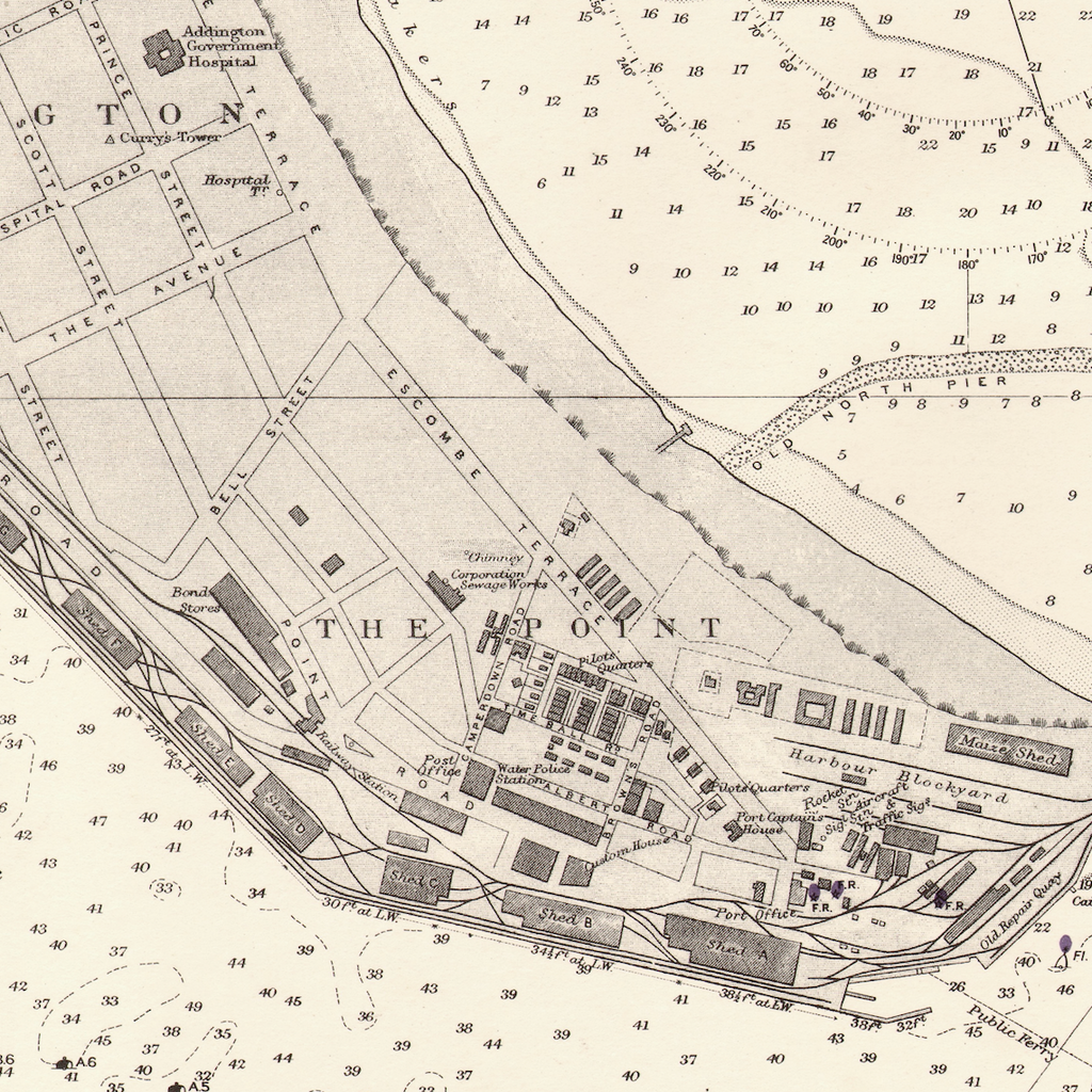 1924 Admiralty Chart (No 643) of Durban