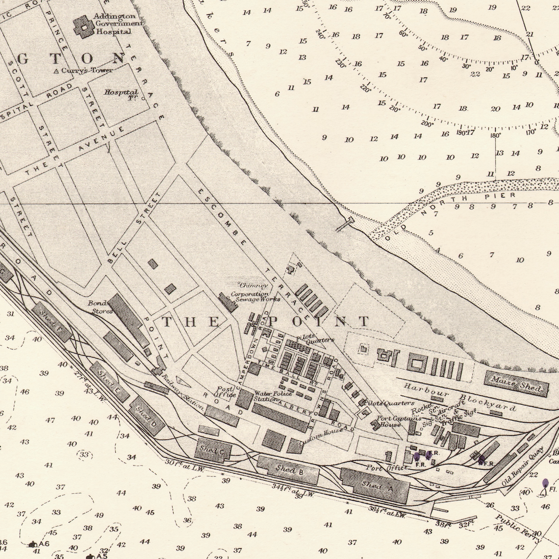 1924 Admiralty Chart (No 643) of Durban