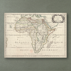 1650 Map of Africa by Nicolas Sanson