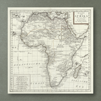 1763 Map of Africa by Isaak Tirion