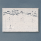 1868 Admiralty Chart (No 2084) of the south coast of Africa from Mossel Bay to Cape St Francis
