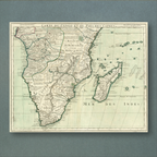 1708 Map of southern & central Africa by Guillaume de L’Isle