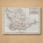 1754 Map of the Cape of Good Hope by Nicolas Bellin