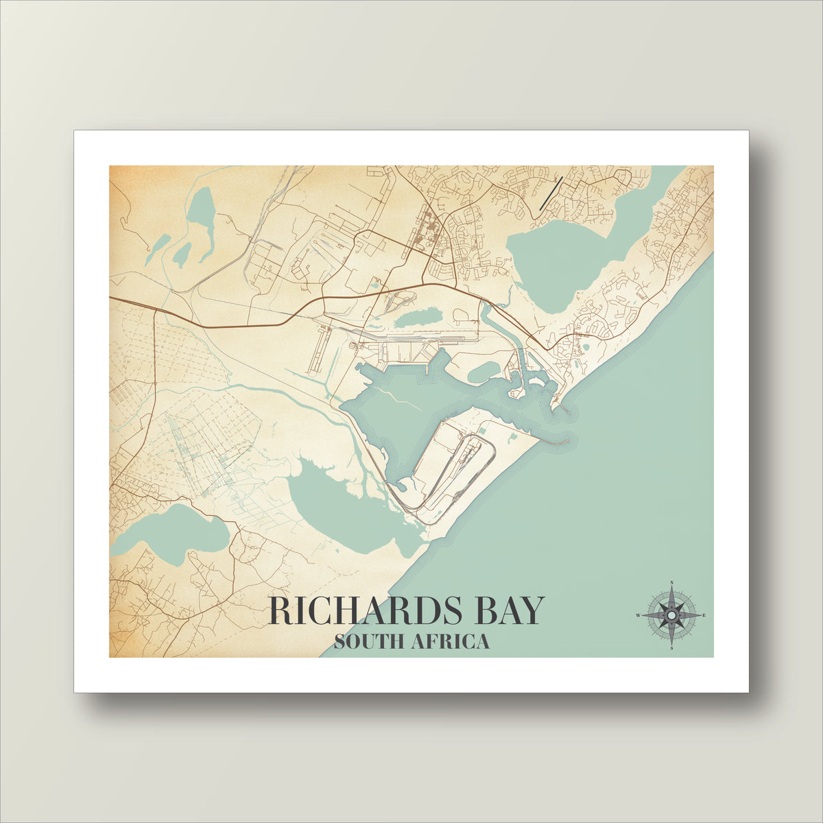 Richards Bay Harbour | Antique – Africa Map Art