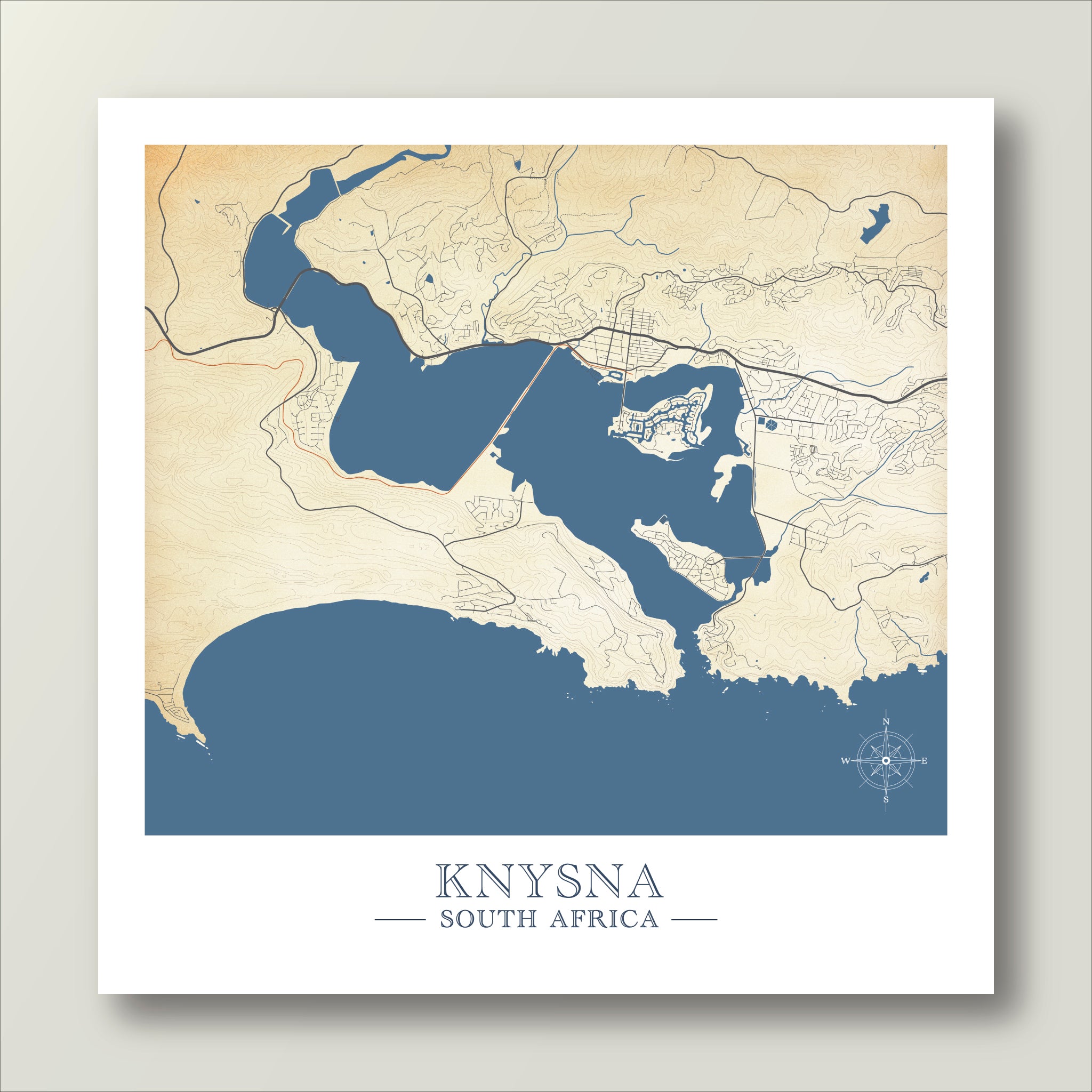Knysna | Island Blue Poster