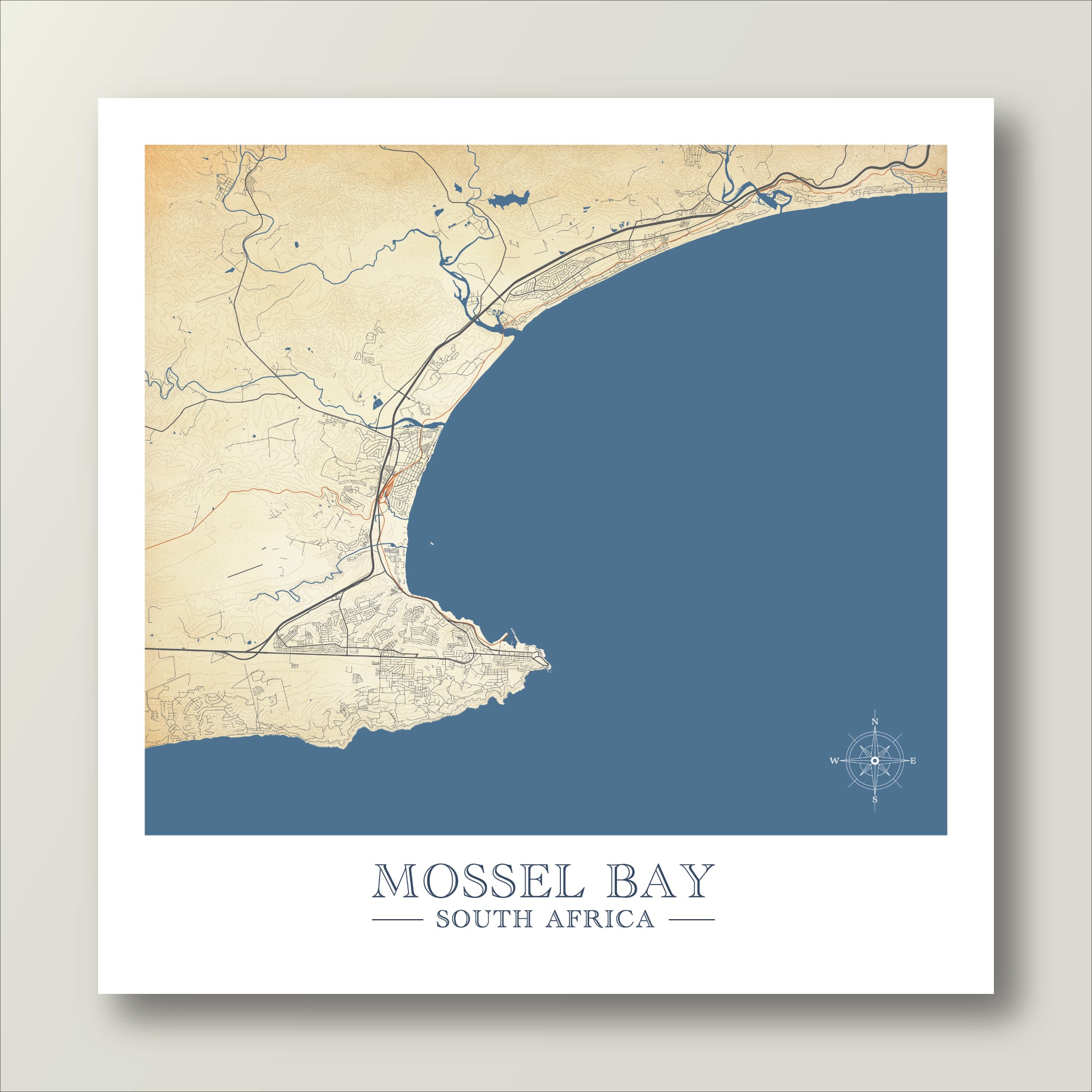 Mossel Bay | Island Blue Poster