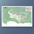 Knysna Large Map | Contemporary