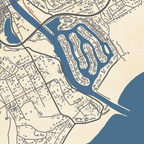 Port Alfred | Island Blue Poster