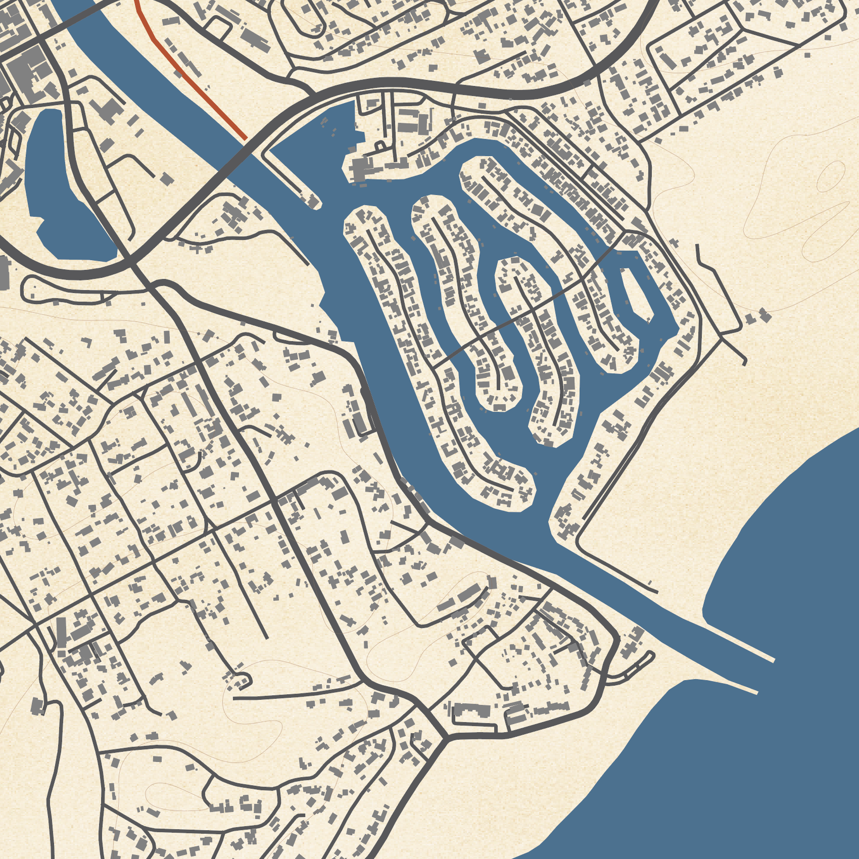 Port Alfred | Island Blue Poster