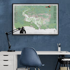 Knysna Large Map | Contemporary