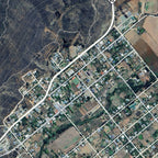 Close-up detail of the Barrydale Aerial map print, showing the fine line work and quality of the full-size print.