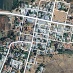 Close-up detail of the Calitzdorp Classic map print, showing the fine line work and quality of the full-size print.