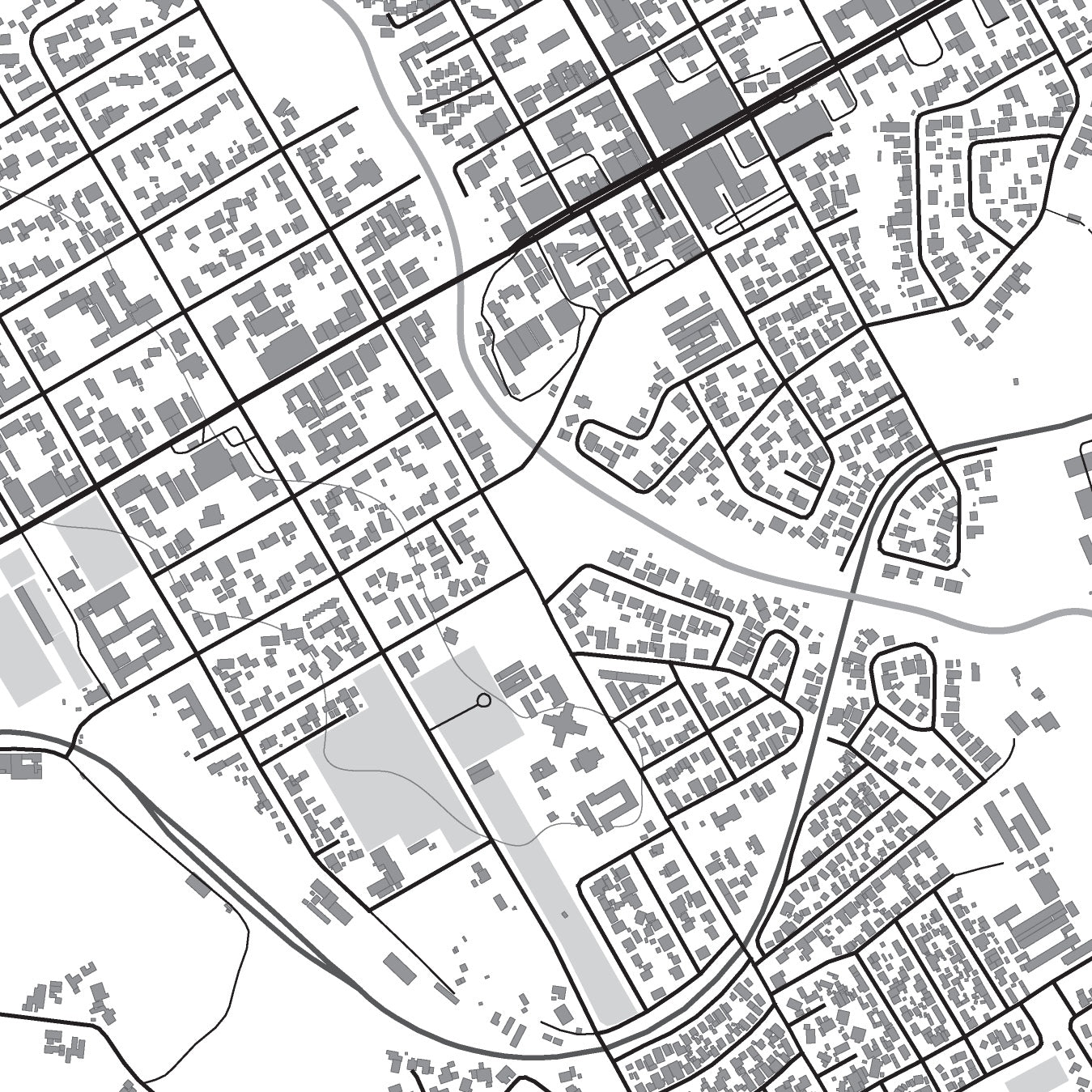 Close-up detail of the Ceres Classic map print, showing the fine line work and quality of the full-size print