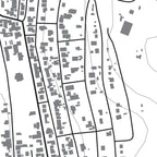Close-up detail of the Genadendal Mono map print, showing the fine line work and quality of the full-size print.