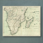 Guillaume de L'Isle's 1708 hand-coloured map of southern and central Africa, from the Congo coast to the Cape of Good Hope and Madagascar