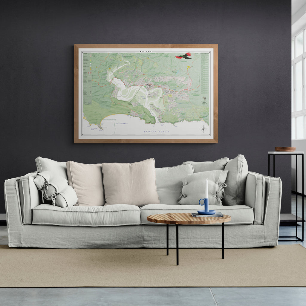 Knysna Large Map | Contemporary