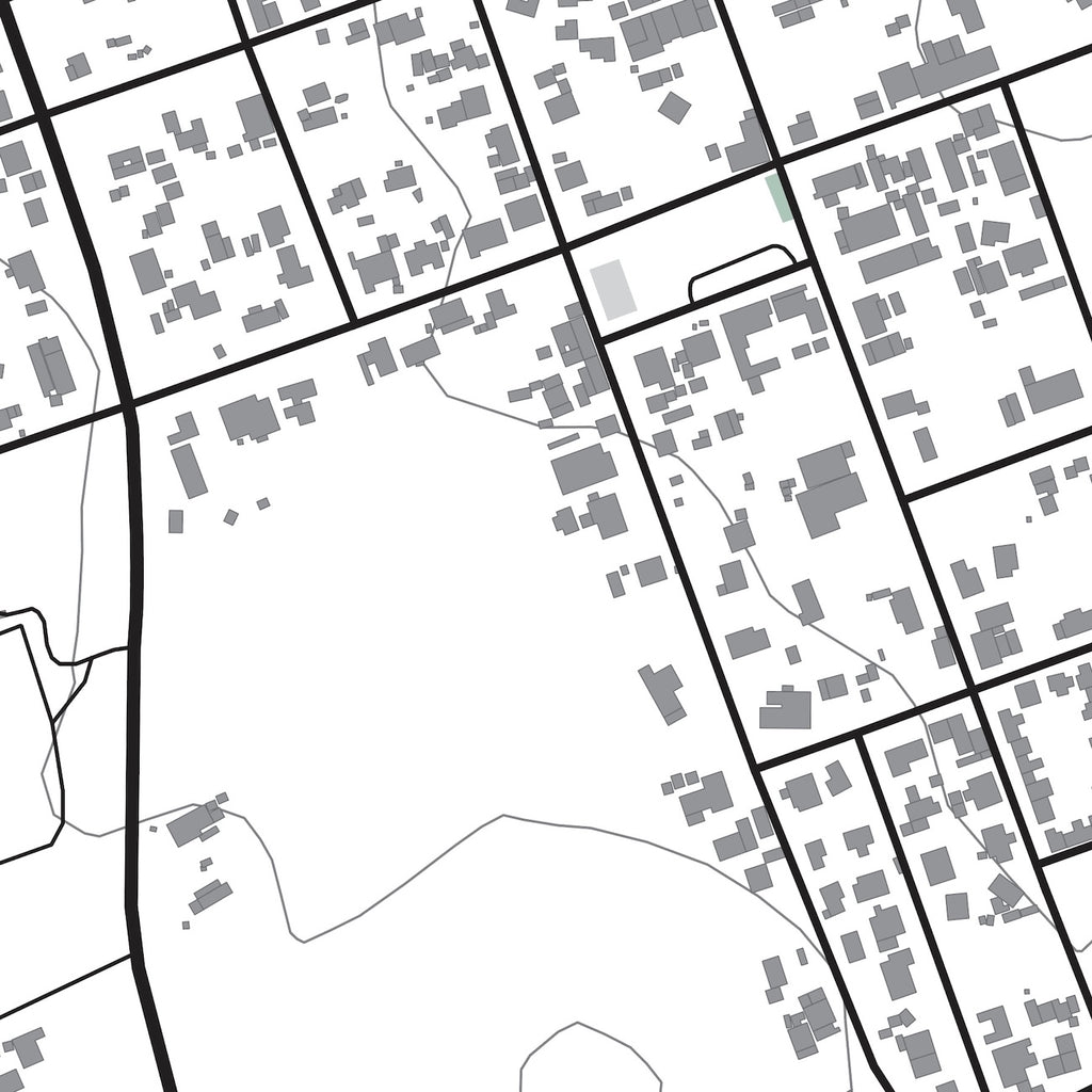 Close-up detail of the Riebeek-Kasteel Mono map print, showing the fine line work and quality of the full-size print