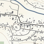 Close-up detail of the Suurbraak Classic map print, showing the fine line work and quality of the full-size print