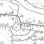 Close-up detail of the Suurbraak Mono map print, showing the fine line work and quality of the full-size print