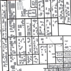 Close-up detail of the Tulbagh Mono map print, showing the fine line work and quality of the full-size print
